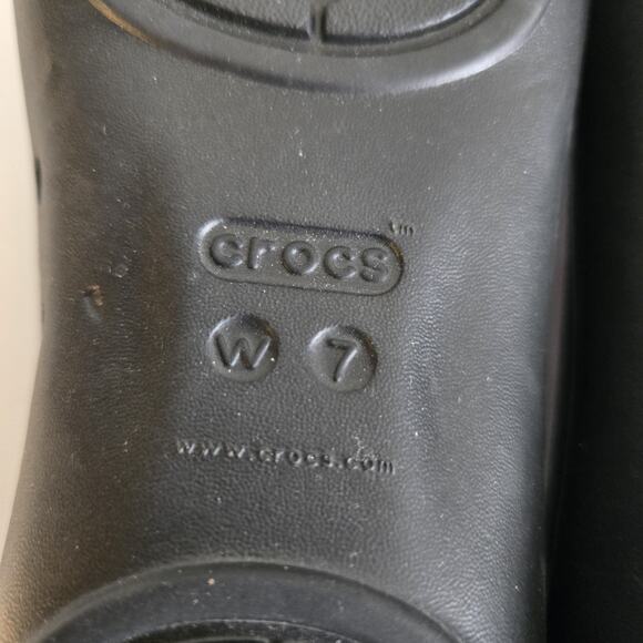 Crocs Shoes Women's Size 7 Lina Iconic Comfort Ballet Flats Black Slip On 203404 - Picture 11 of 12